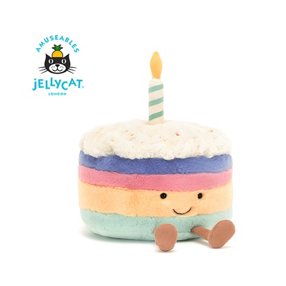 Jellycat趣味彩虹生日蛋糕